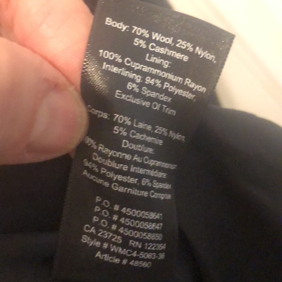 Aritzia Wilfred charcoal cocoon wool coat - Picture 10 of 11